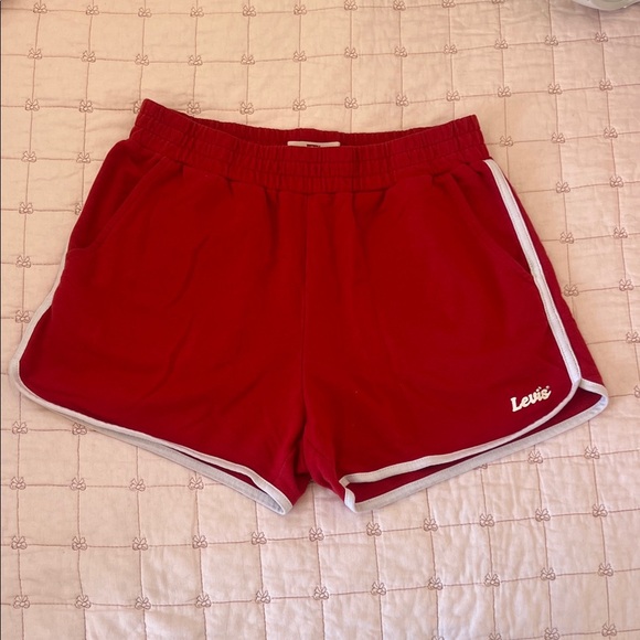 Levi's Other - Levi's Girl’s Athletic Red Dolphin Shorts Size 10/12